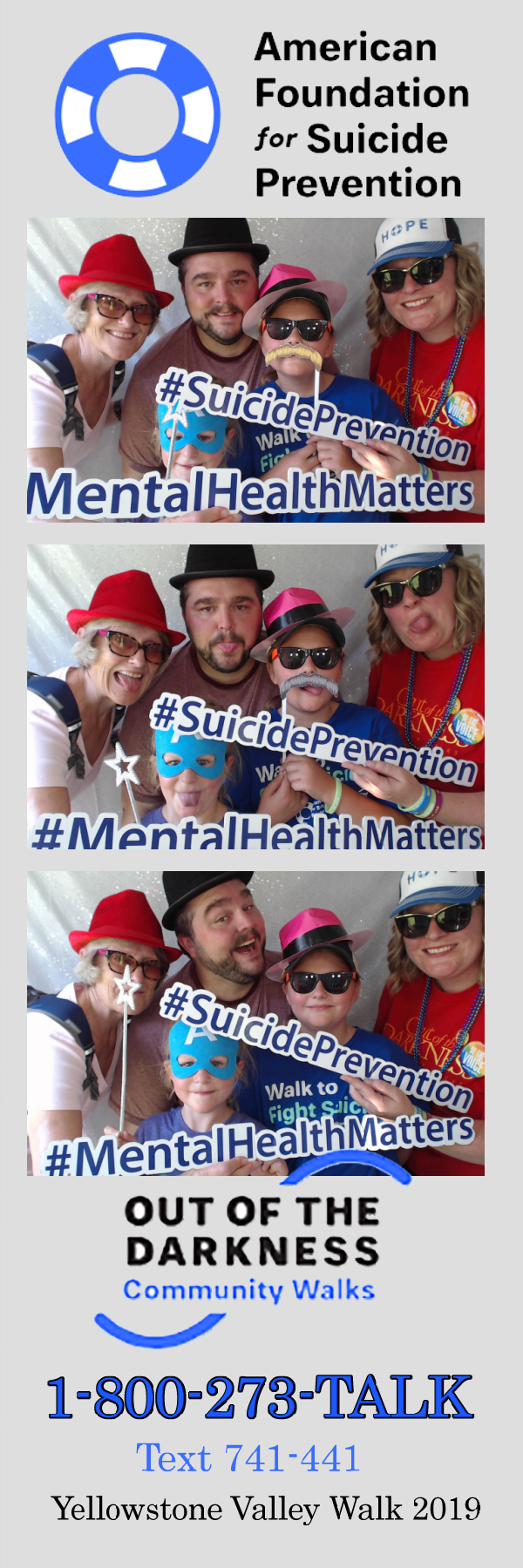 Out of the Darkness Walk 2019 | View more photos from the event at gallery.photoboothbillings.com/u/PhotoBoothBillings/Out-of-the-Darkness-Walk-2019
